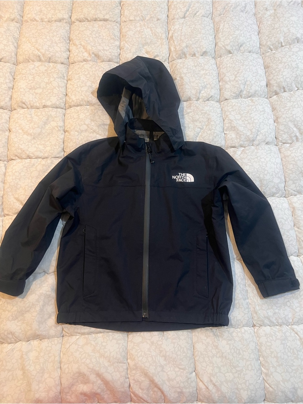The North Face Kids Black Hooded Raincoat